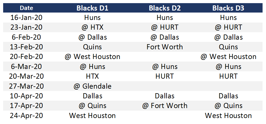 Tentative Schedule